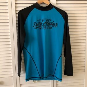 Blue Tesla Rash Guard